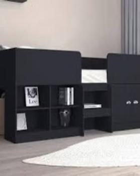 ORLANDO LOW SLEEPER IN DARK GREY (NO MATTRESS)